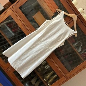 White 100% cotton dress by Theory